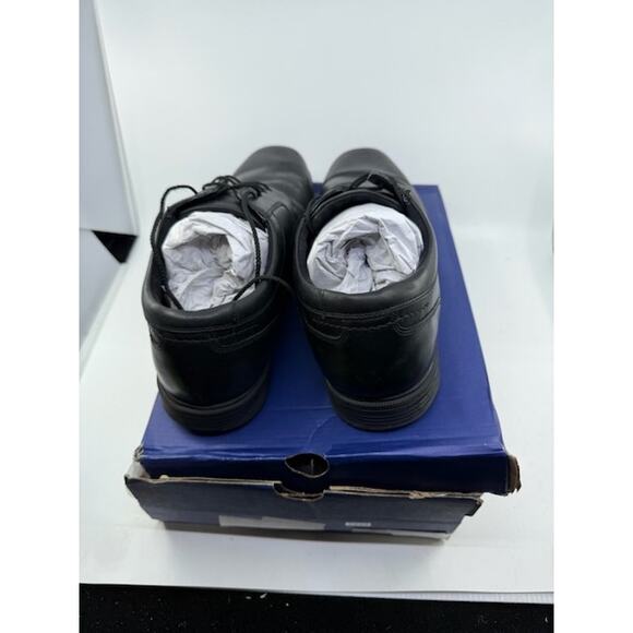 Rockport Charles Road Plain Toe Oxford Leather Shoes Lace-Up Black Mens Size 14W main image 5